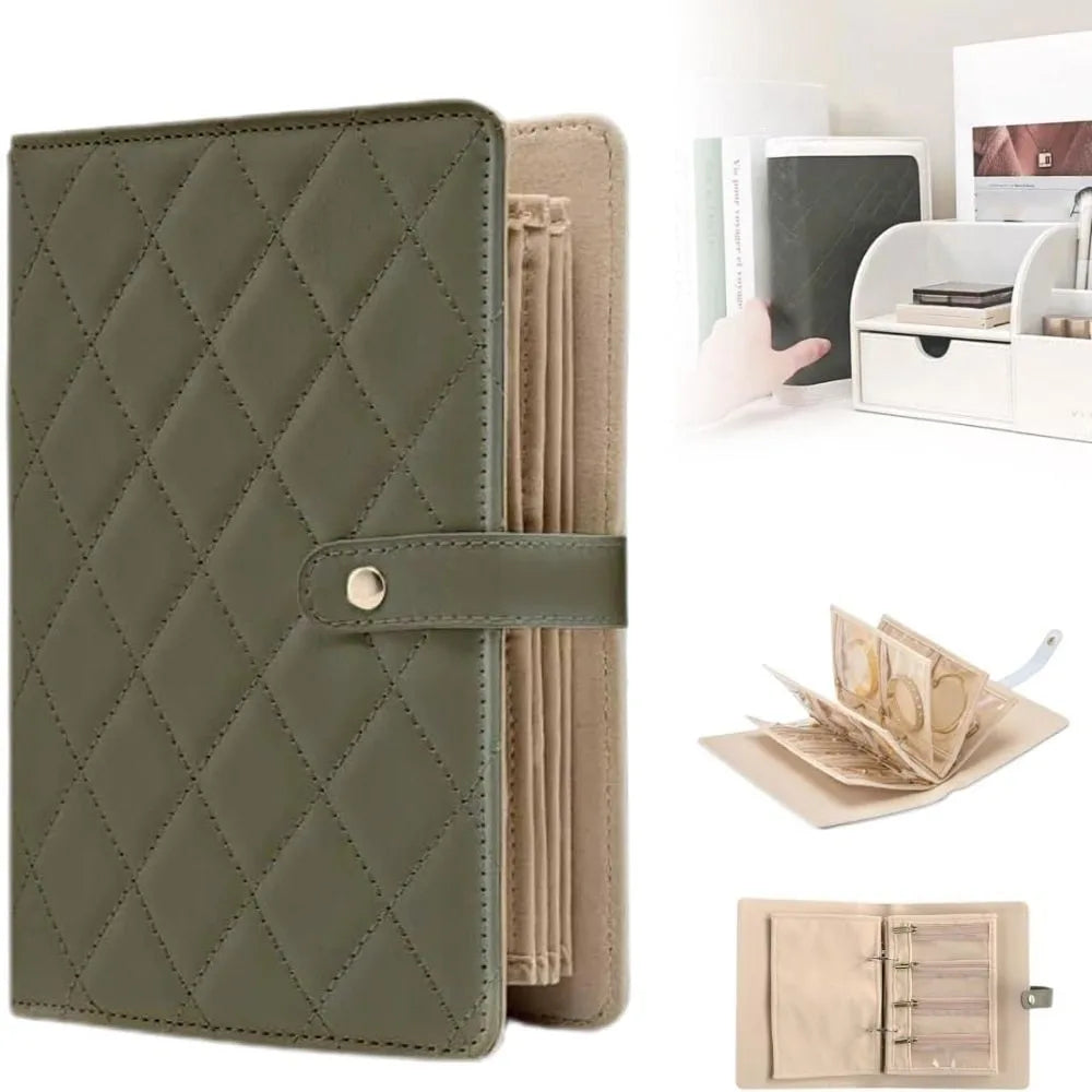 Leather Jewelry Box with Book Design