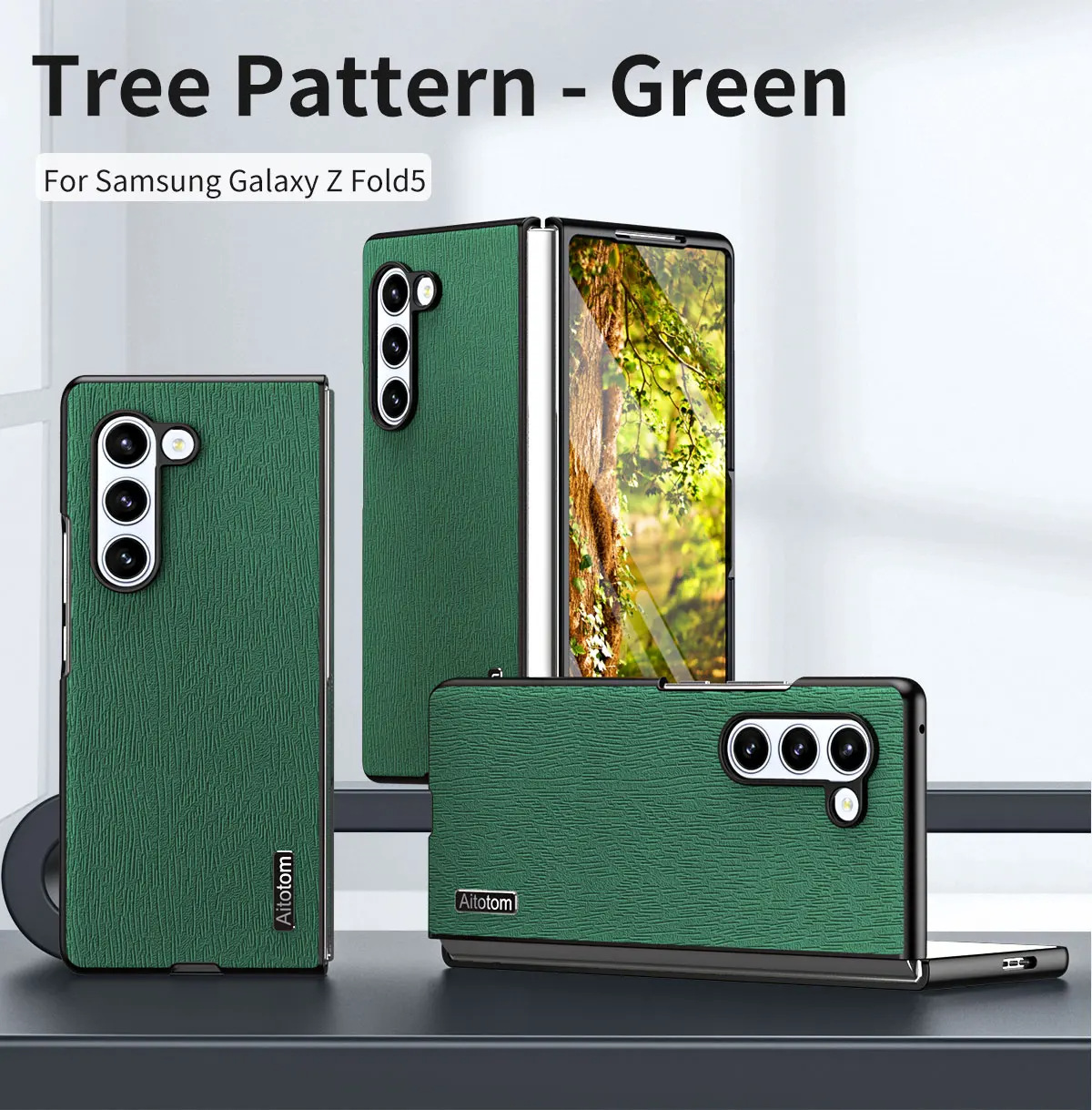 Galaxy Z Fold6 - Tree Texture Business Foldable Back Cover
