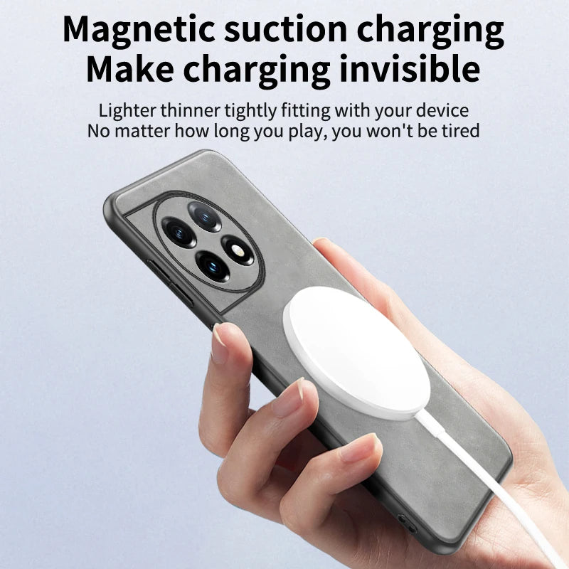 MagSafe Leather Matte Ring Case - OnePlus