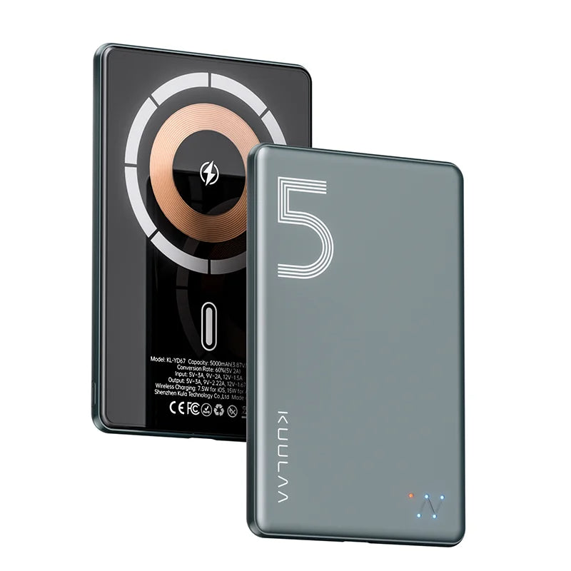 Kuulaa 5000mAh Magnetic Wireless Power Bank