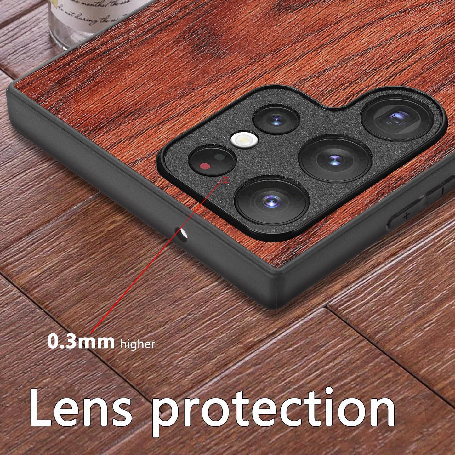 Rustic Artisan Blend Leather Wood Case - Samsung