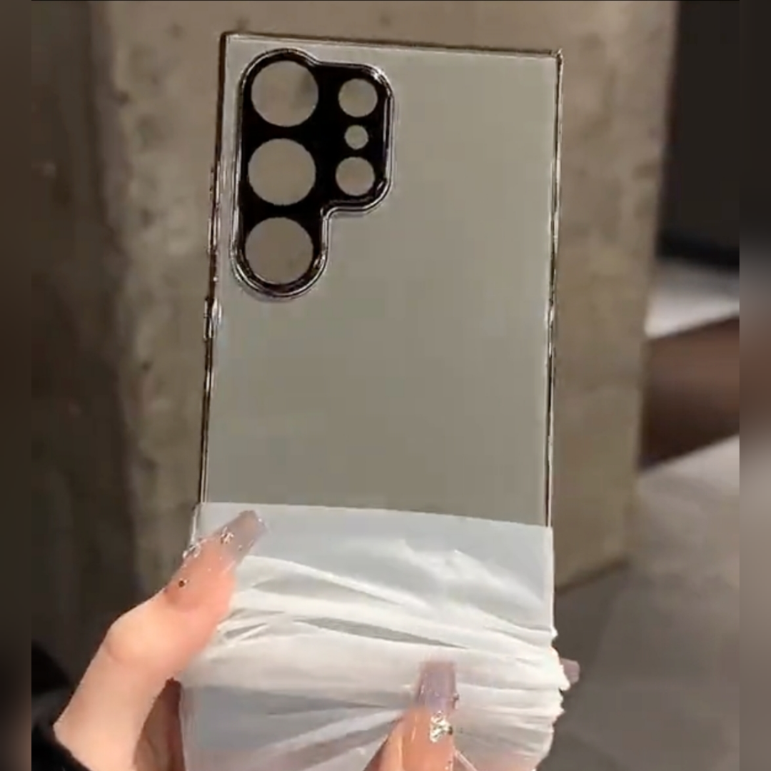 Glossy Luxury Crystal Clear Mirror Case - Samsung