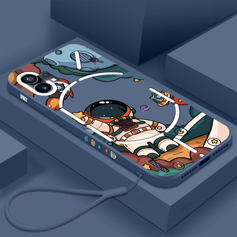 Invincible Anti-Shock Astronaut Cartoon Case - Nothing
