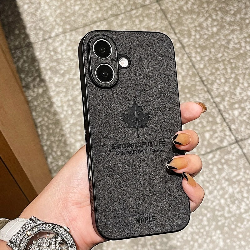 Sleek Cortex Maple Leaf Matte Case - iPhone