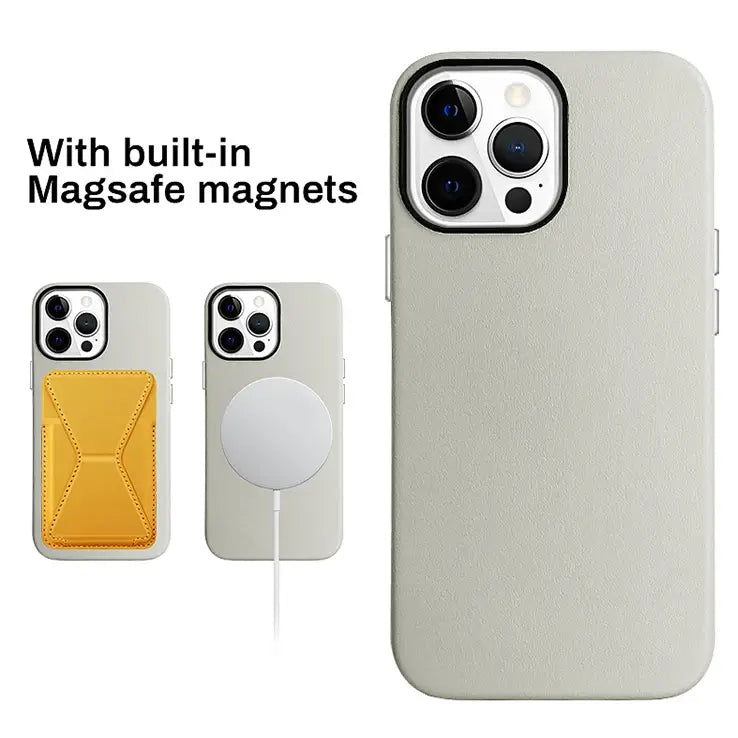 Luxe Magnetic Hot Leather Phone Case - iPhone