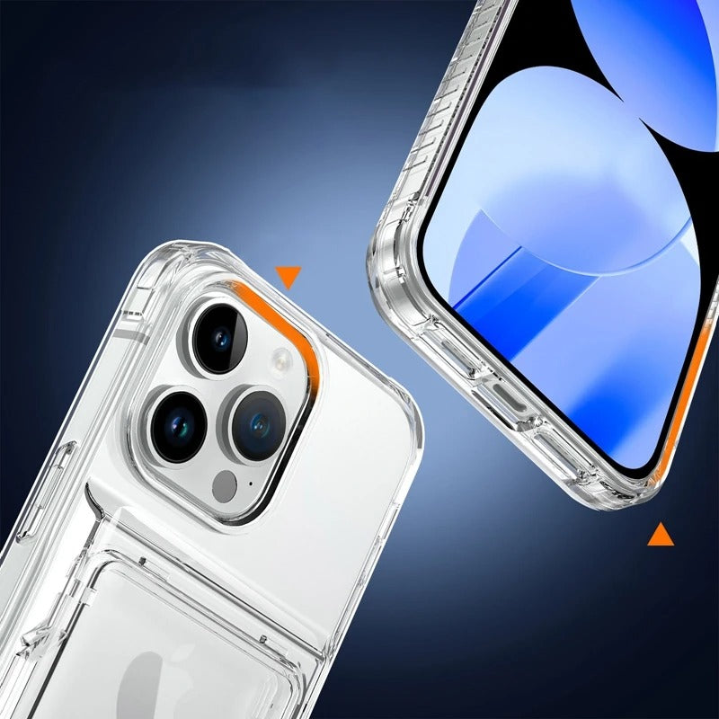 Invisible Crystal Card Holder Case - iPhone