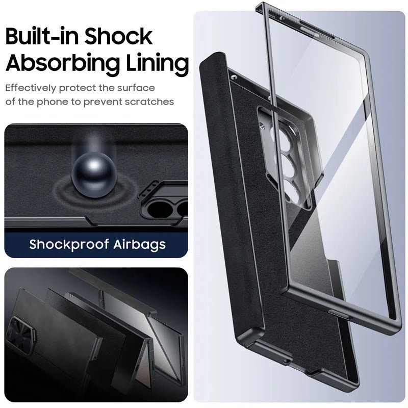 Classic Leather Adjustable Kickstand Case