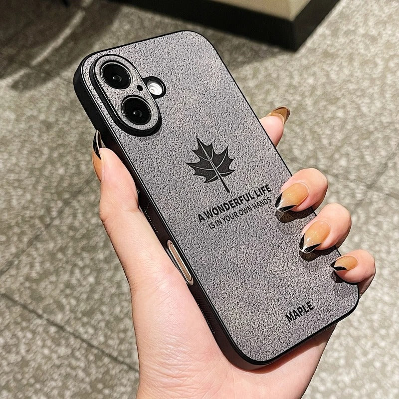 Sleek Cortex Maple Leaf Matte Case - iPhone