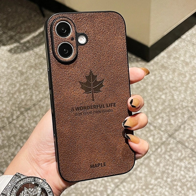 Sleek Cortex Maple Leaf Matte Case - iPhone