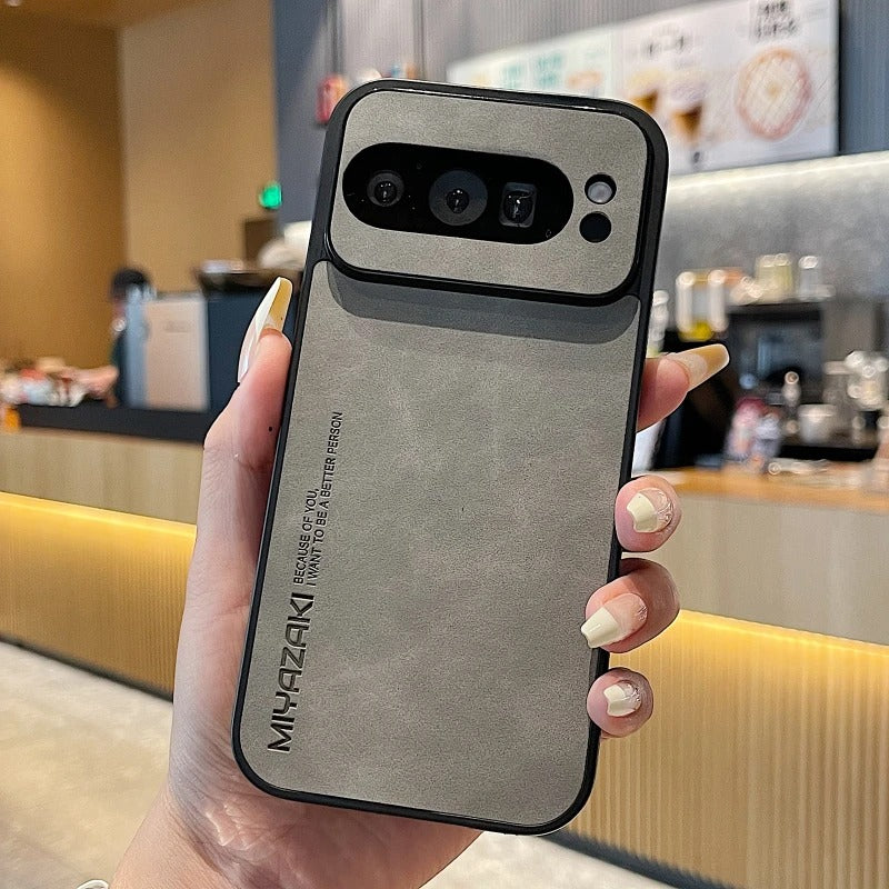 Premium Matte Leather Protective Case - Google