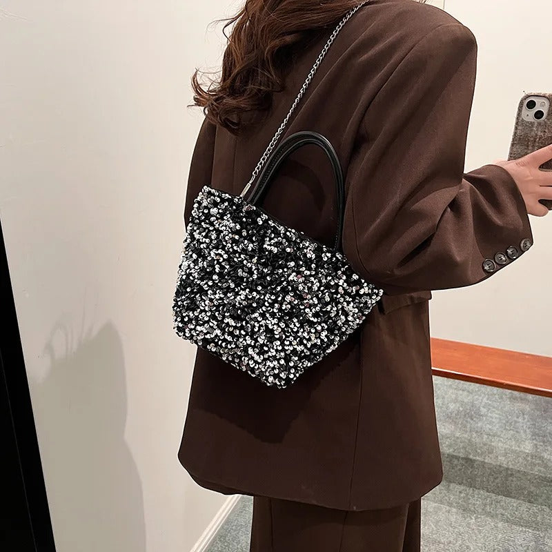 Classy Sequin Shiny Underarm Bag