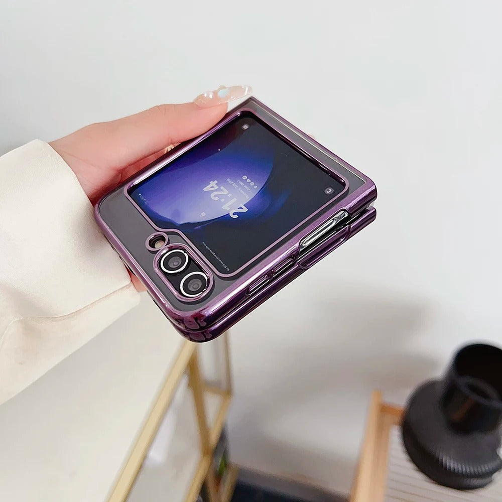 Aura Ring Electroplated Edge Clear Case - Samsung