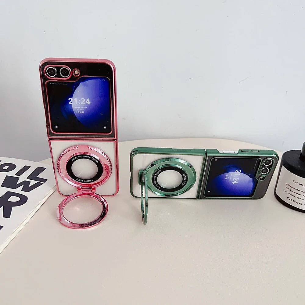 Aura Ring Electroplated Edge Clear Case - Samsung