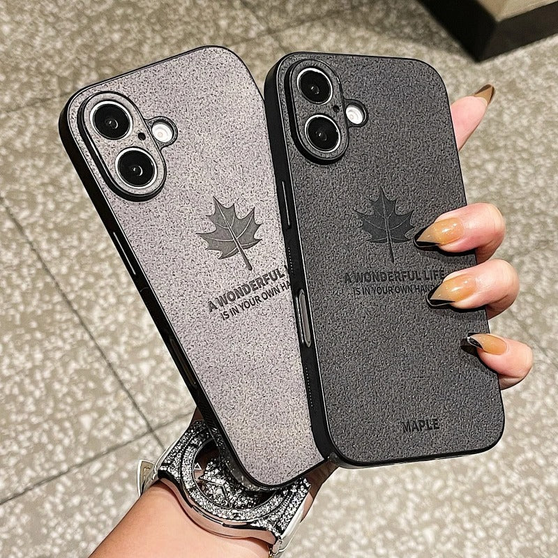 Sleek Cortex Maple Leaf Matte Case - iPhone