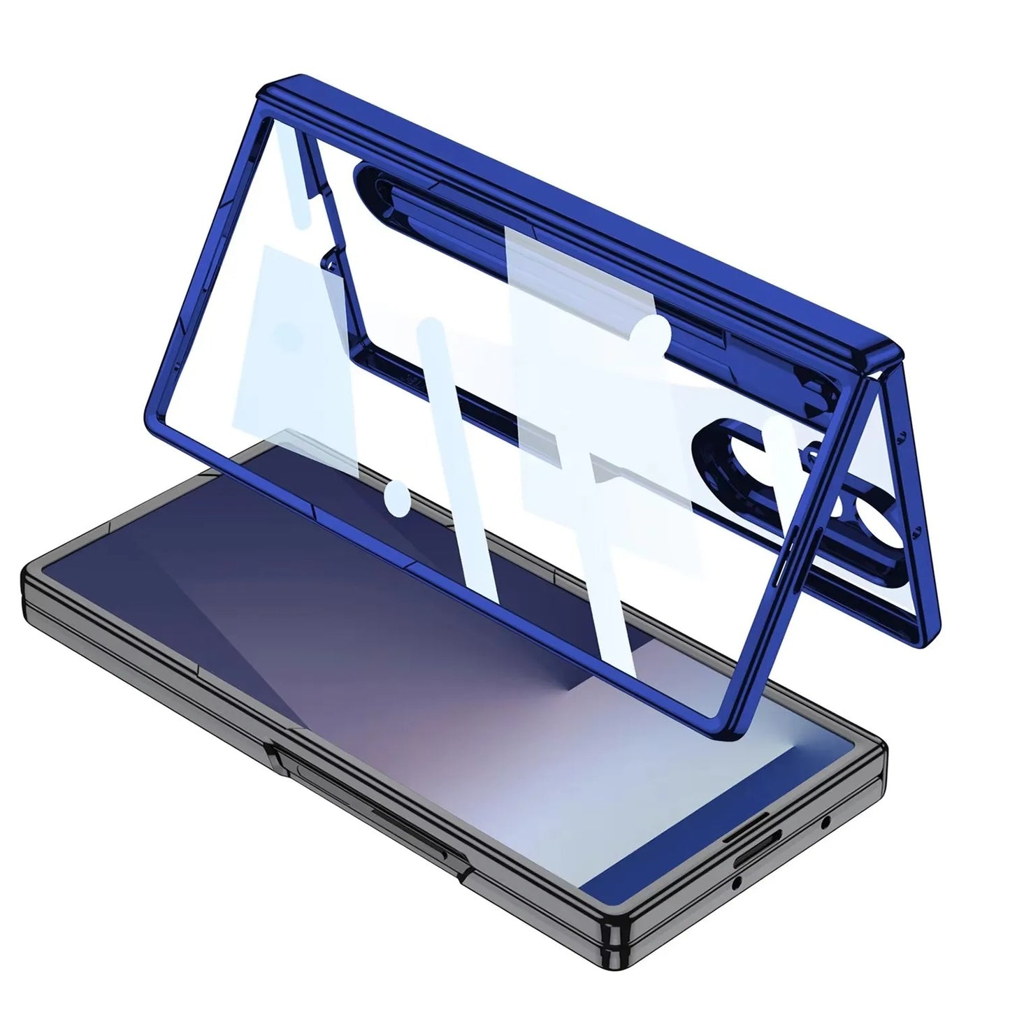 Premium Guard Glass Back Stylus Case