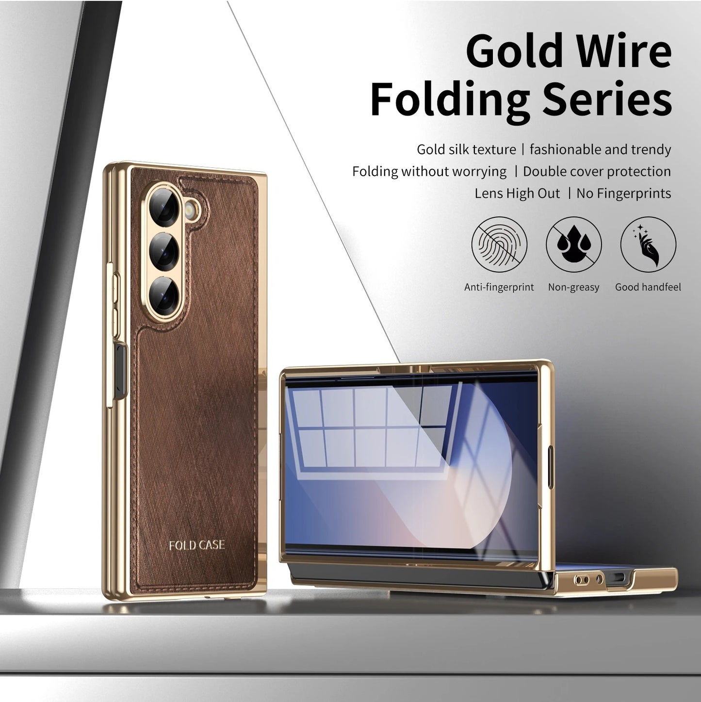 Fashion Gold Wire Folding Case