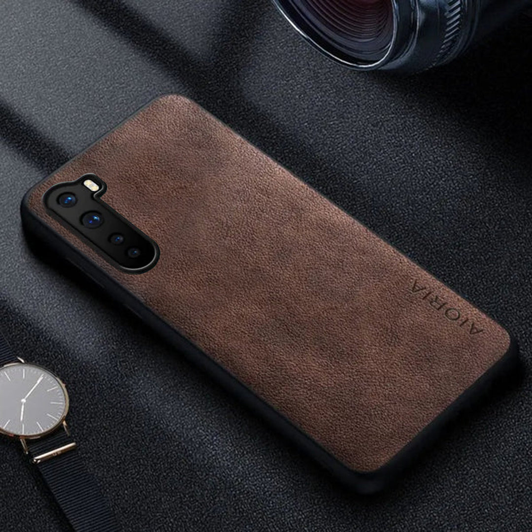 Shockproof Slim Leather Back Case - OnePlus