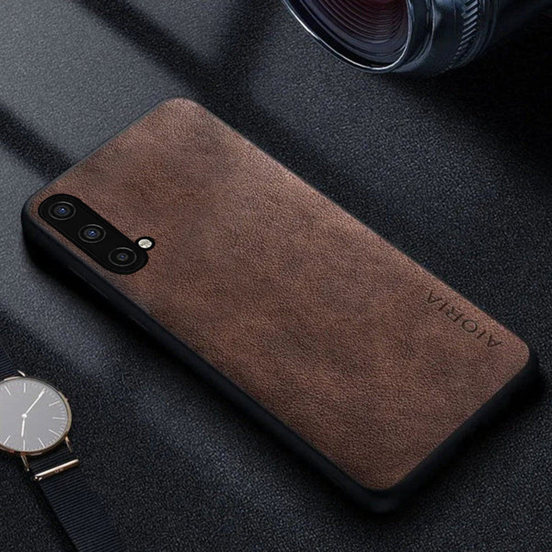 Shockproof Slim Leather Back Case - OnePlus
