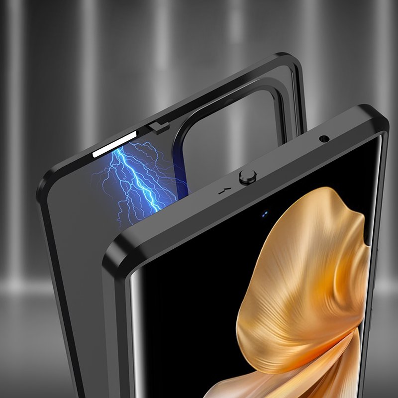 Frosty Dual Layer Metal Armor Case - Vivo