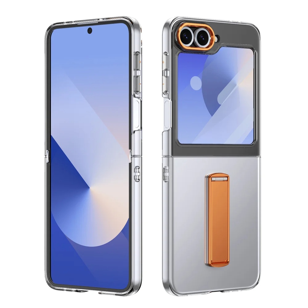 Galaxy Z Flip6 Crystal Armor Case with Kickstand