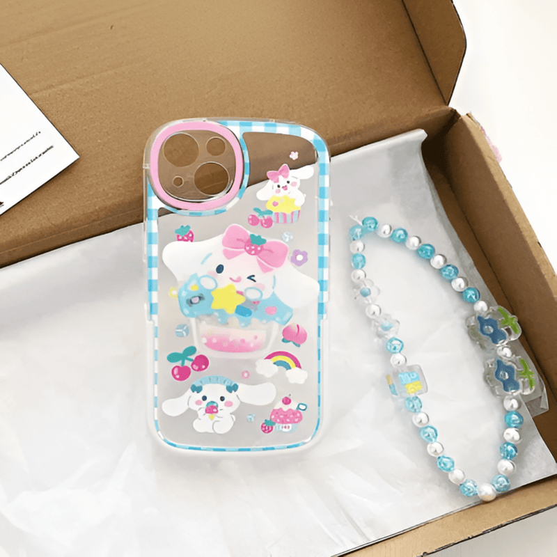 Adorable Kitty Cartoon Case With Charm