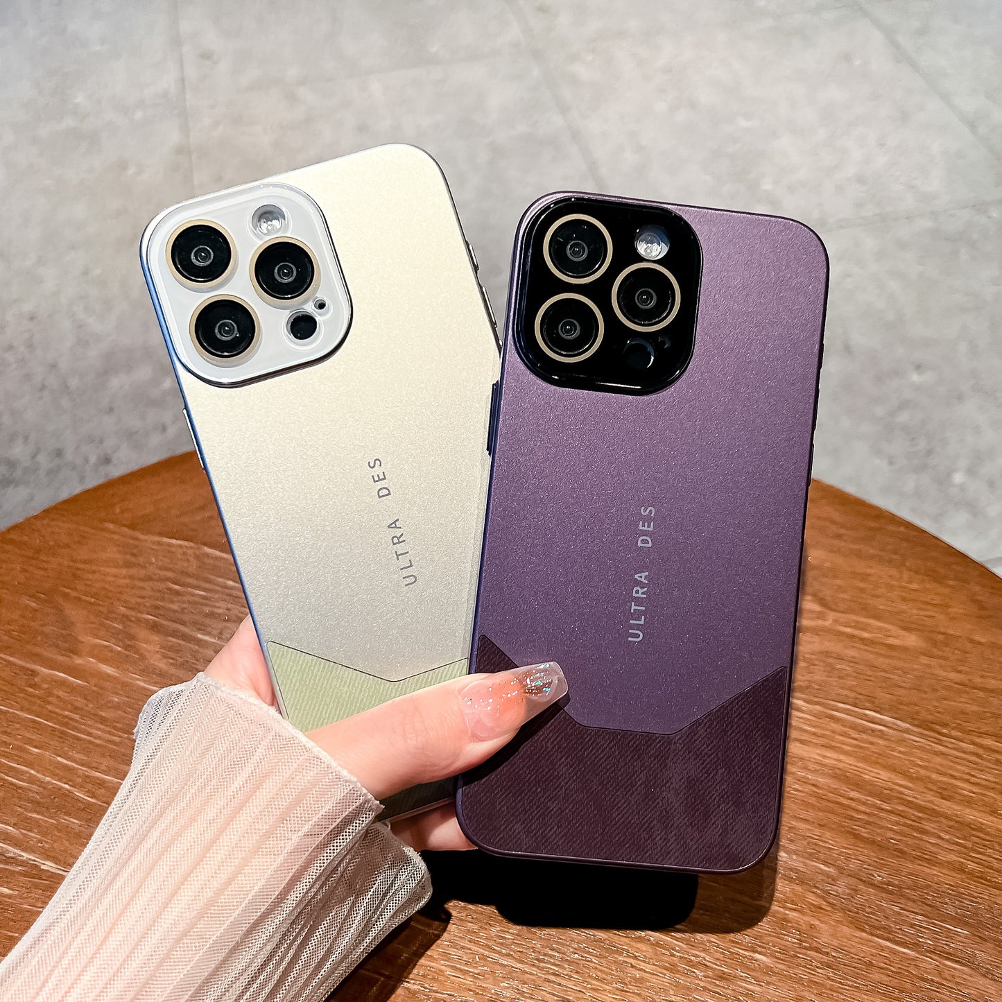 Elegant Dual Contrast Edge Armor Case - iPhone