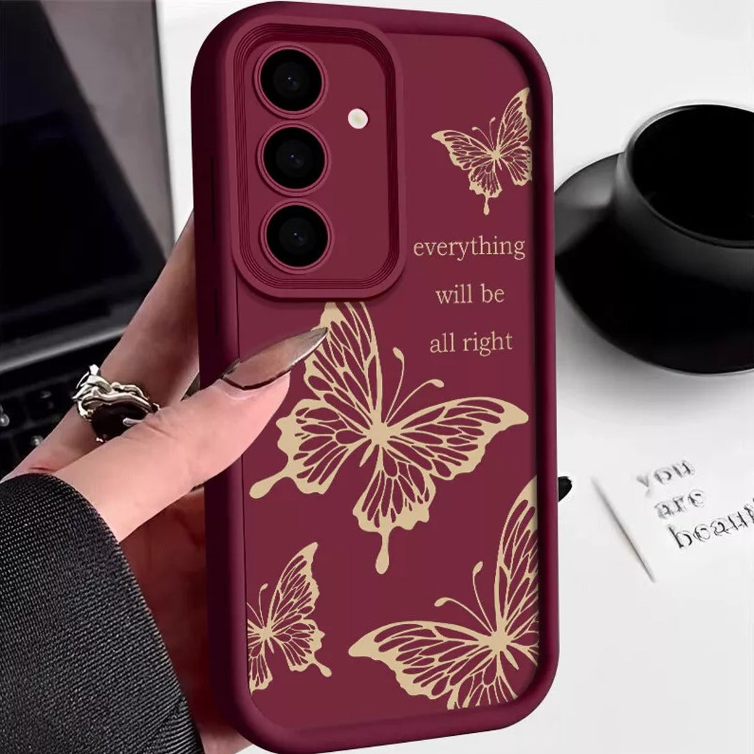 Embossed Butterfly Impressions Case - Samsung