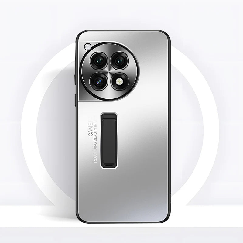 Frosted Metal Hybrid TPU Stand Case - OnePlus