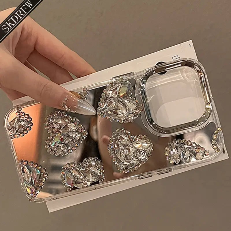 Shimmering Heart Charm Case