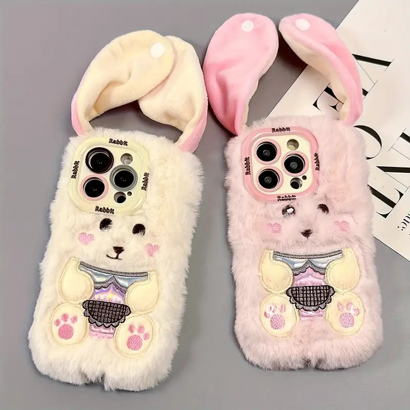 Adorable Bunny Plush Phone Case