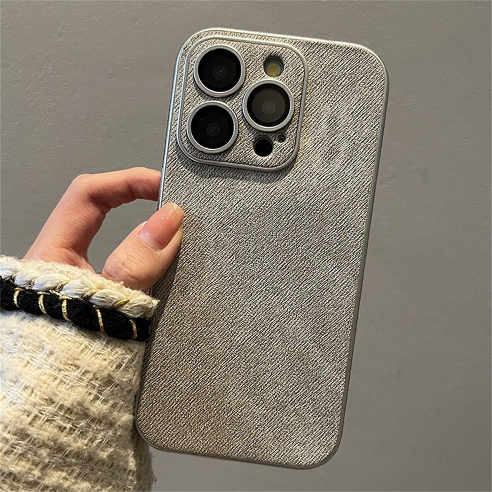 Bold Textured Luxury Leather Case - iPhone