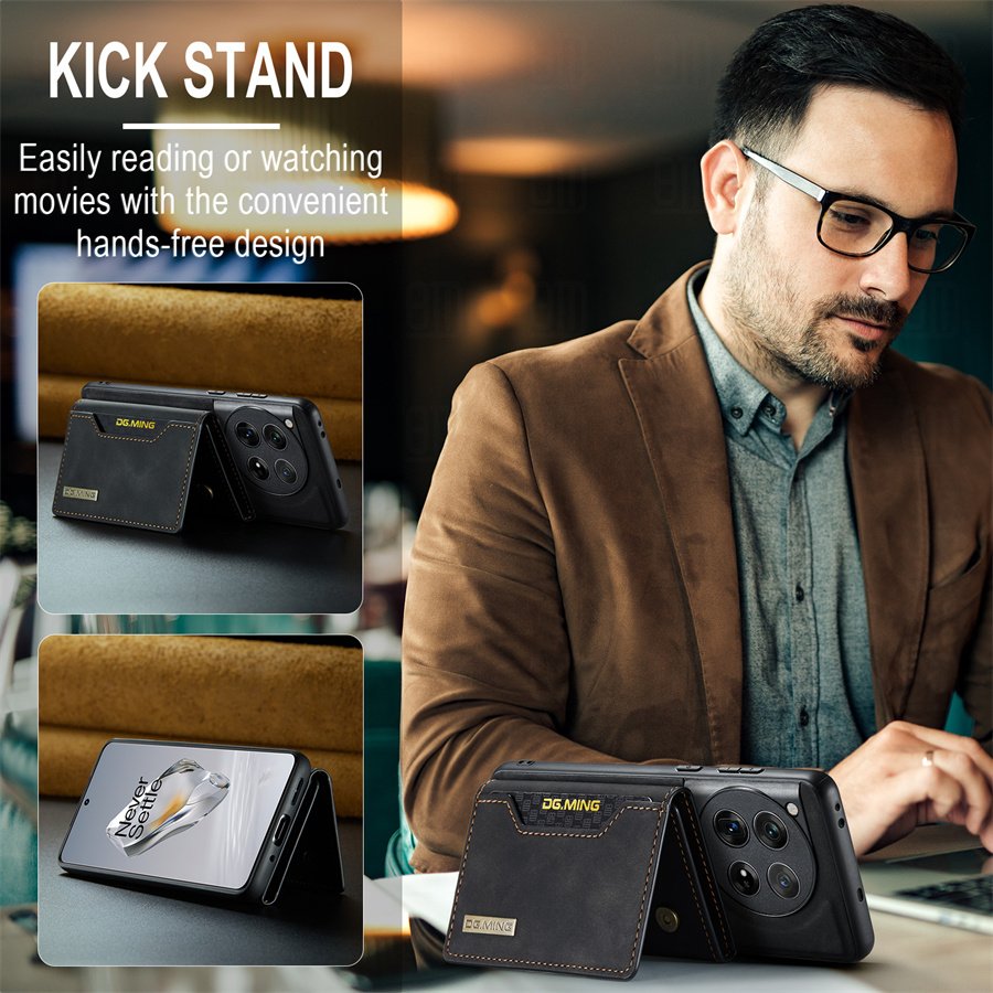 Lavish Leather Magnetic Wallet Case - OnePlus