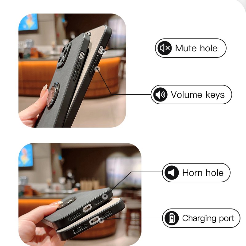 Dynamic Clock-Inspired Ring Stand Case - iPhone