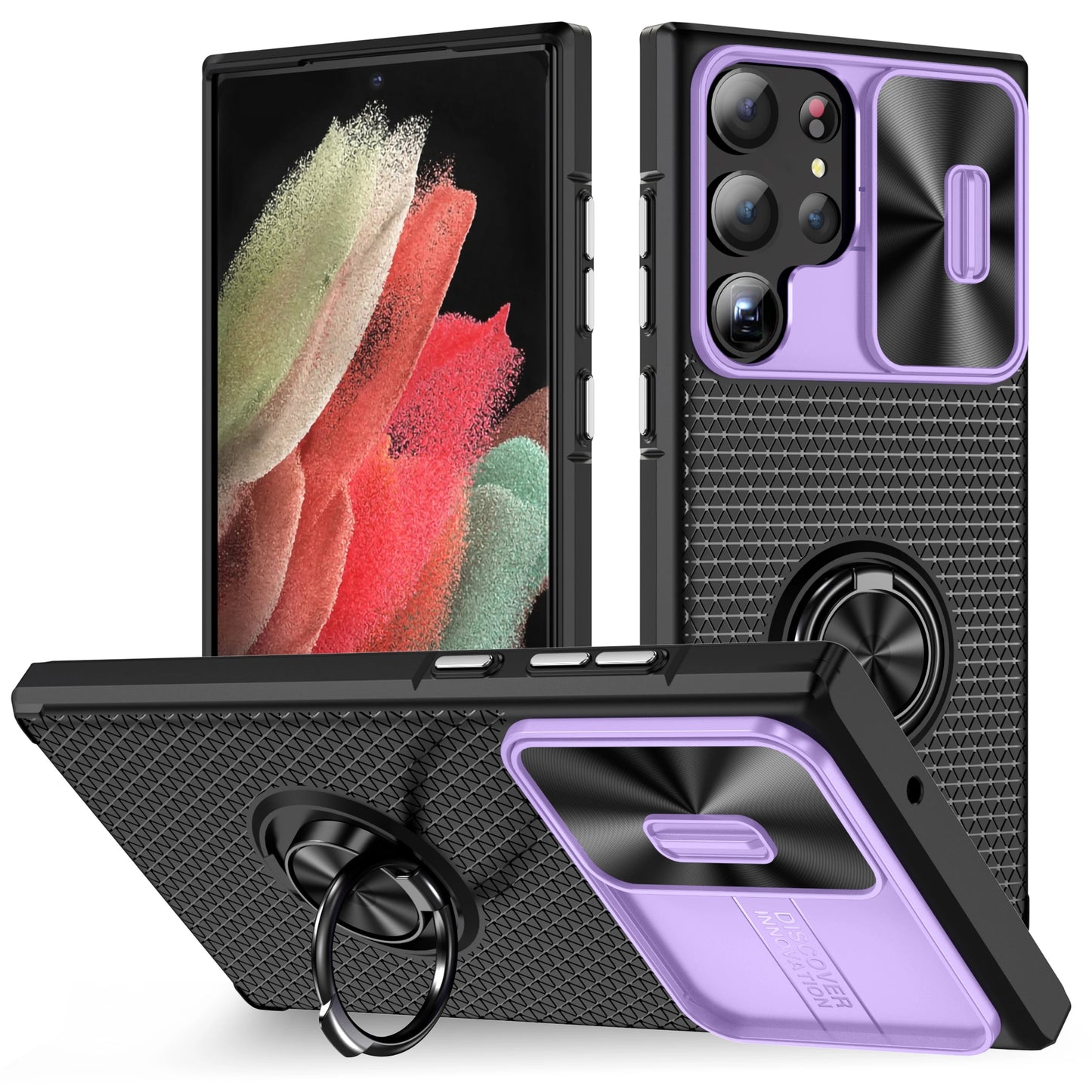 Shock Blocker Slide Camera Ring Bracket Case - Samsung