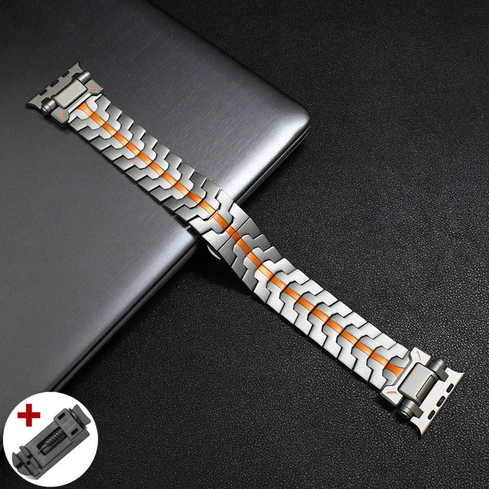 Titanium Sleek Metal Bracelet for Apple Watch Ultra