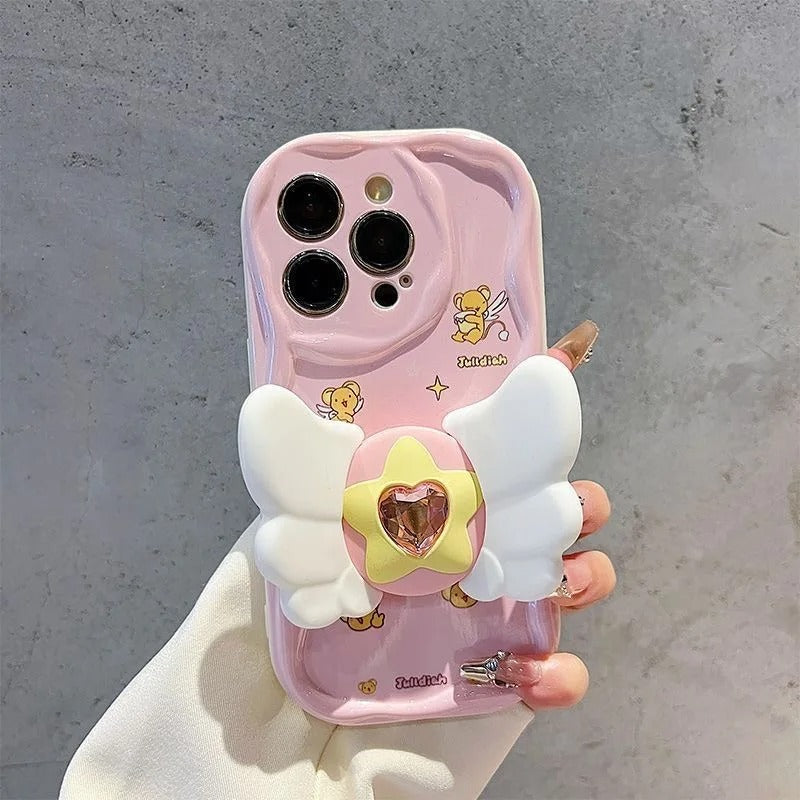 Celestial Star Wings Stand Case - iPhone