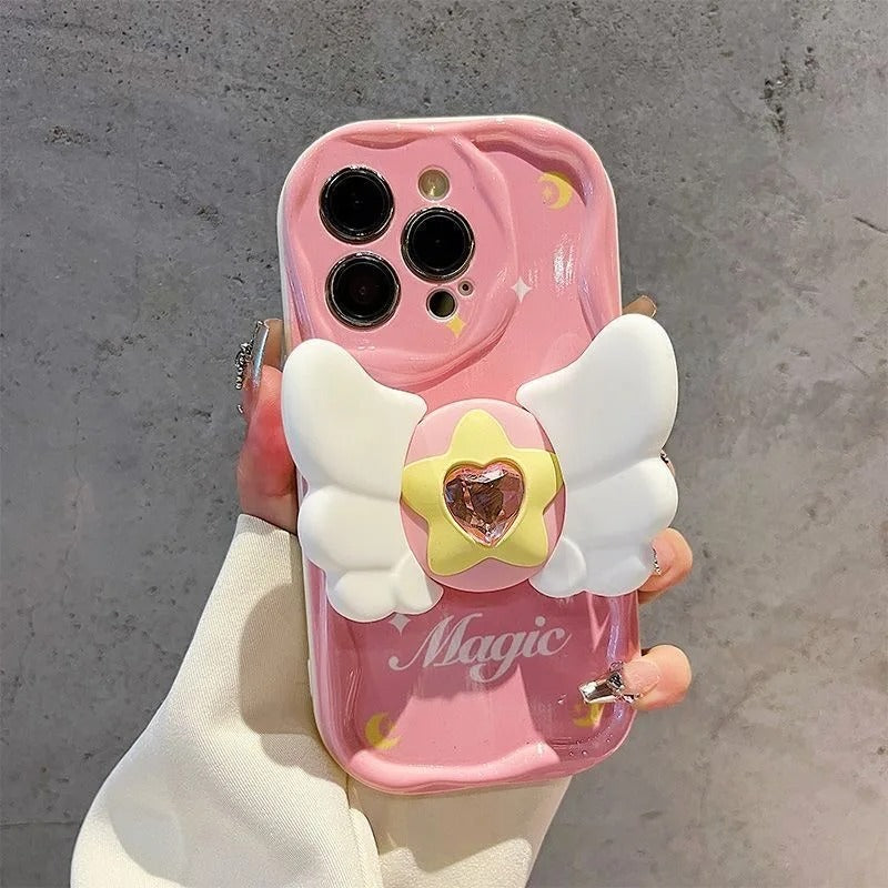 Celestial Star Wings Stand Case - iPhone