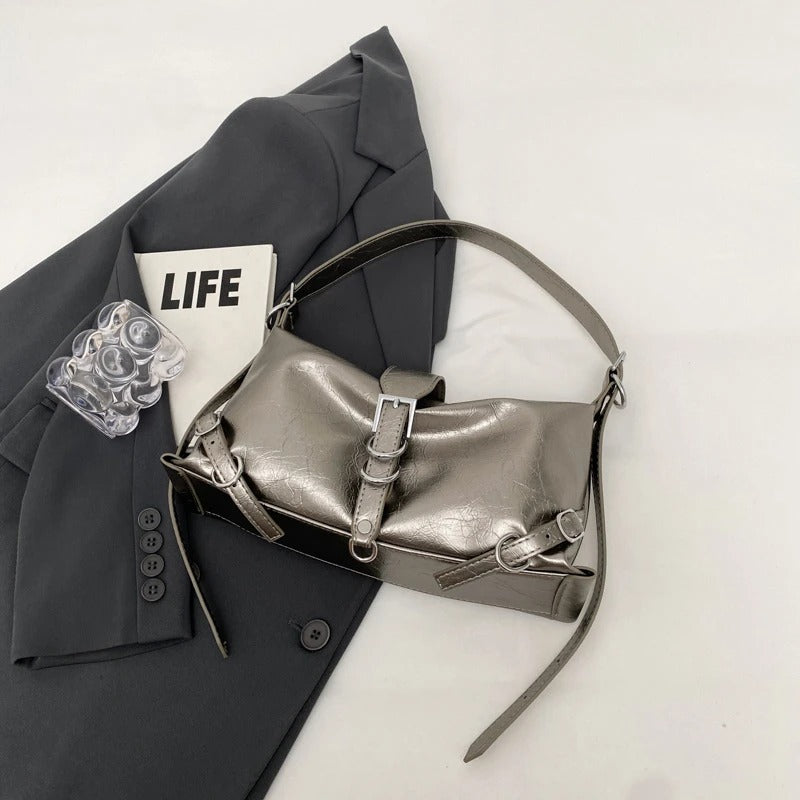Adjustable Strap Crossbody Leather Bag