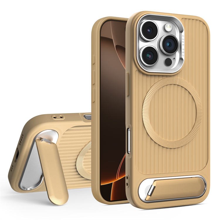Sleek Grooved Magsafe Kickstand Case - iPhone