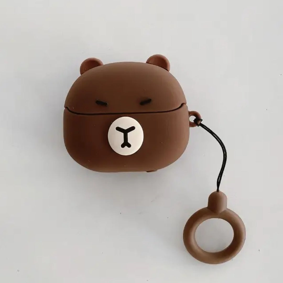 Bear Shaped Silicone Earphone Case