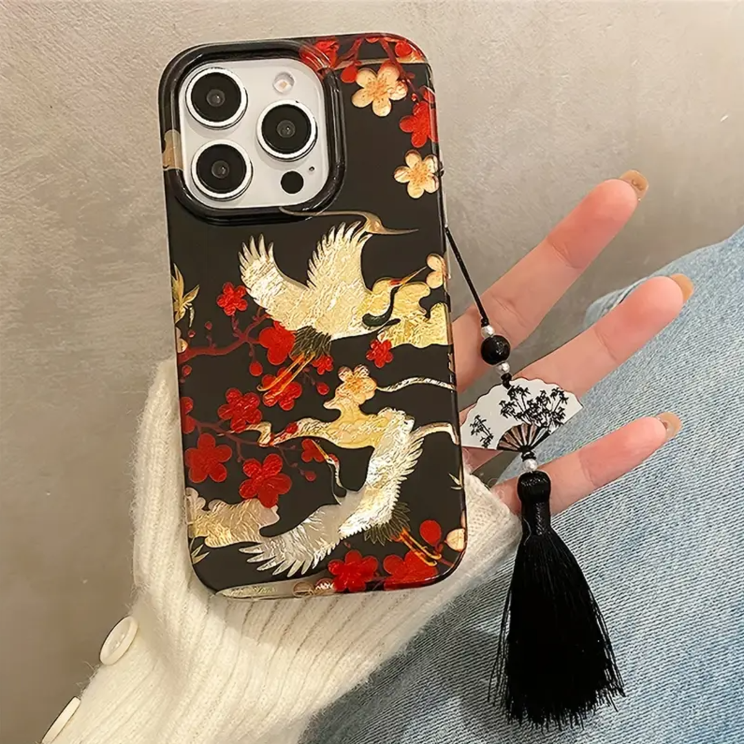 Crane Plum Breeze Serenity Charm Case