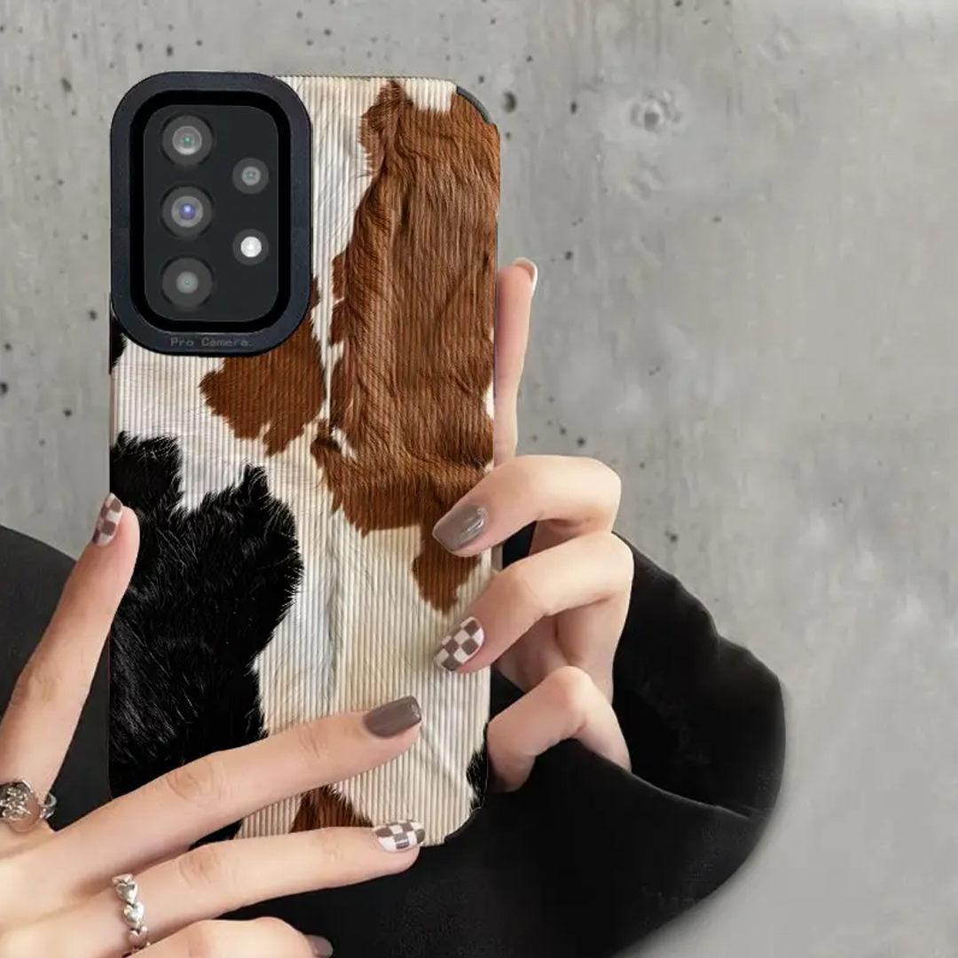 Aesthetic Animal Fur Texture Pattern Case - Samsung