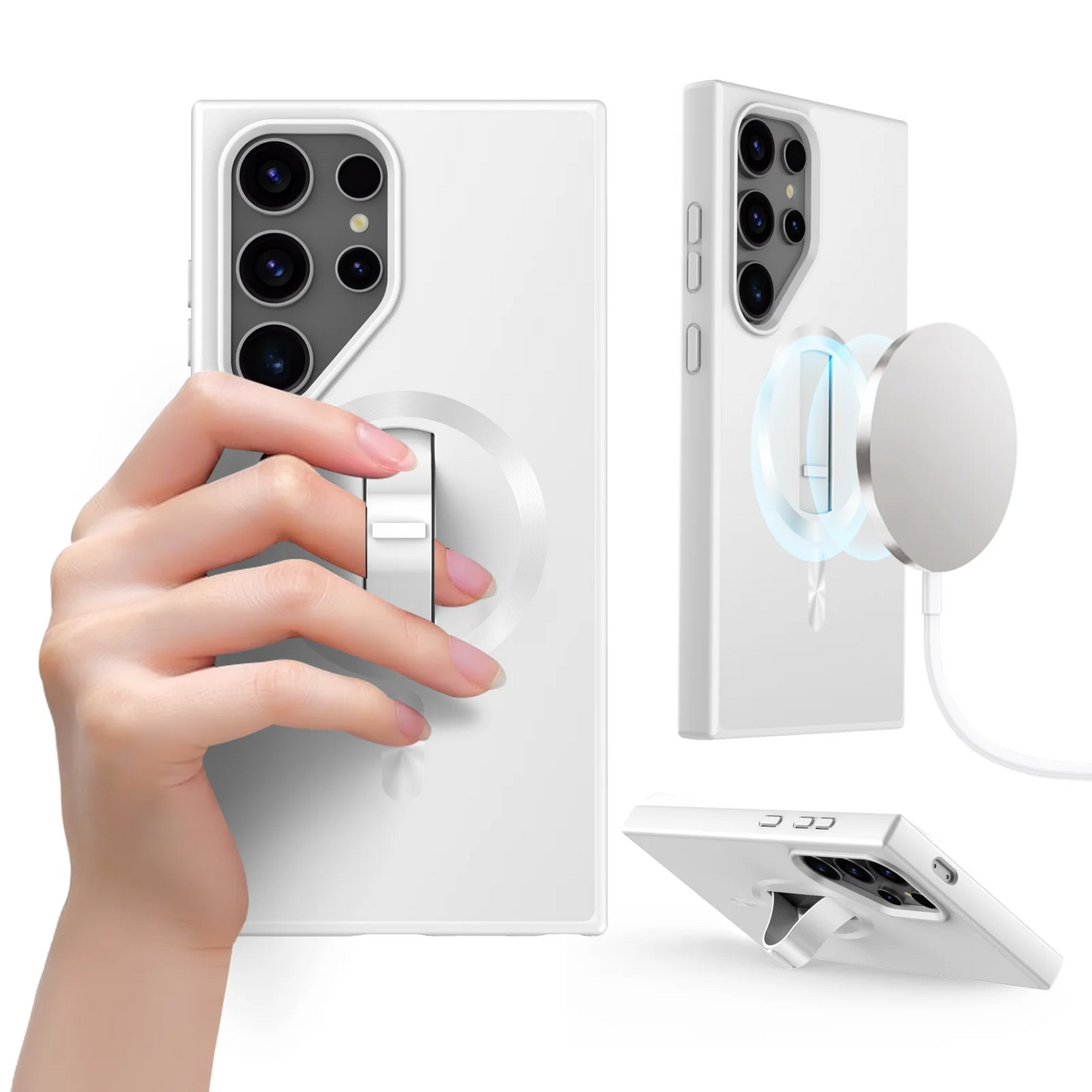 Galaxy S24 Ultra Armor Flex Hybrid Magnetic Stand Case