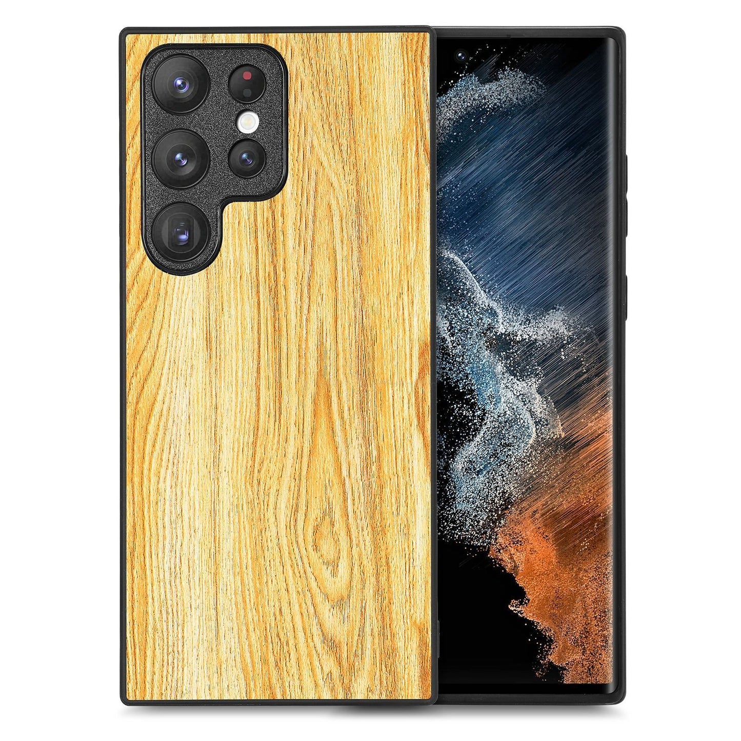 Rustic Artisan Blend Leather Wood Case - Samsung