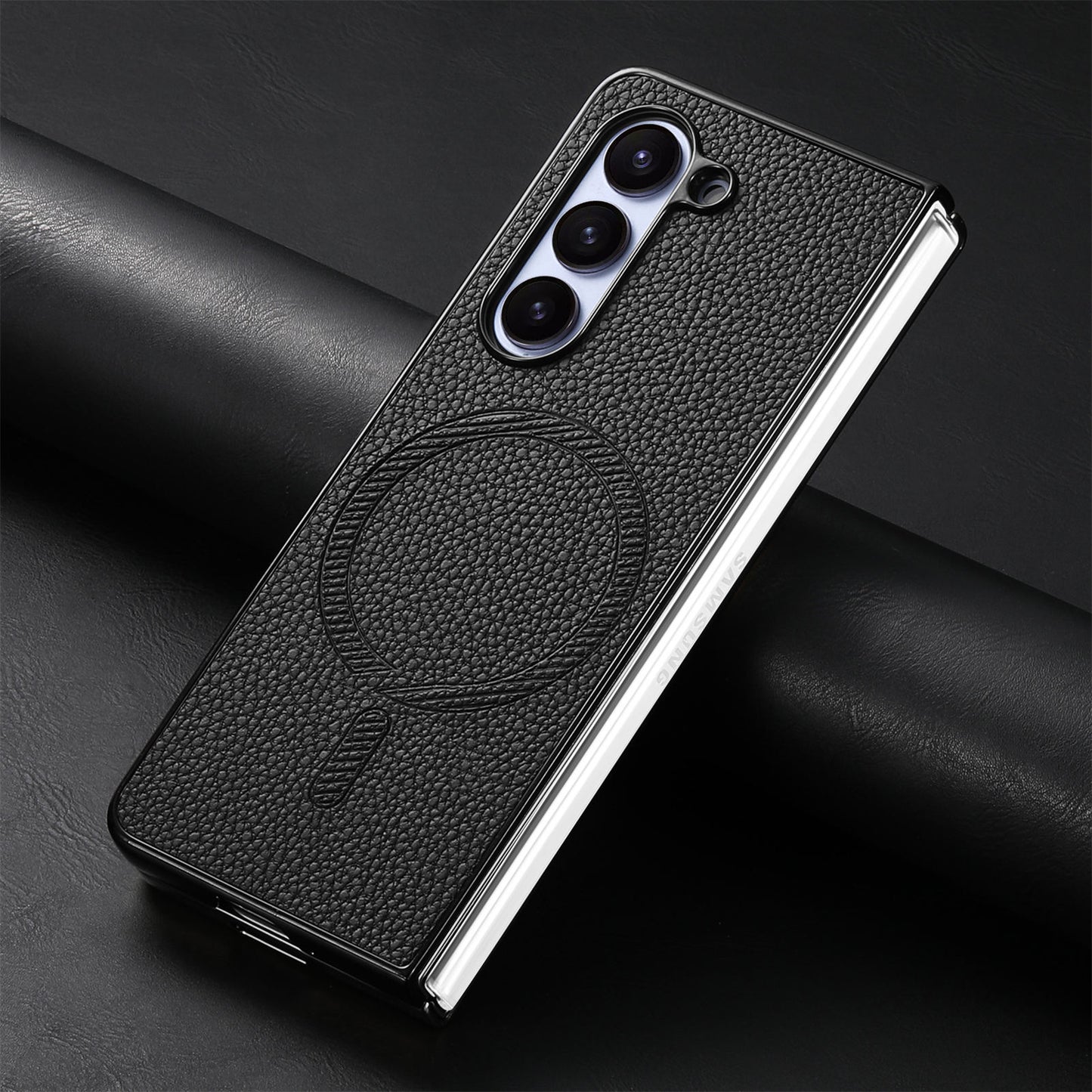 Galaxy Z Series Premium Magnetic Leather Case