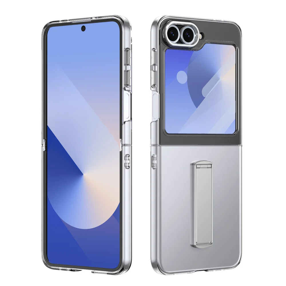Galaxy Z Flip6 Crystal Armor Case with Kickstand