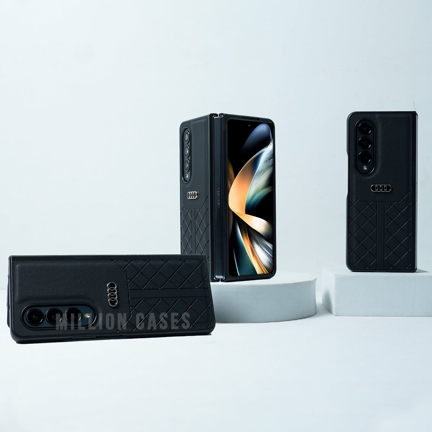 Galaxy Z Fold4 Audi Logo Pattern Case