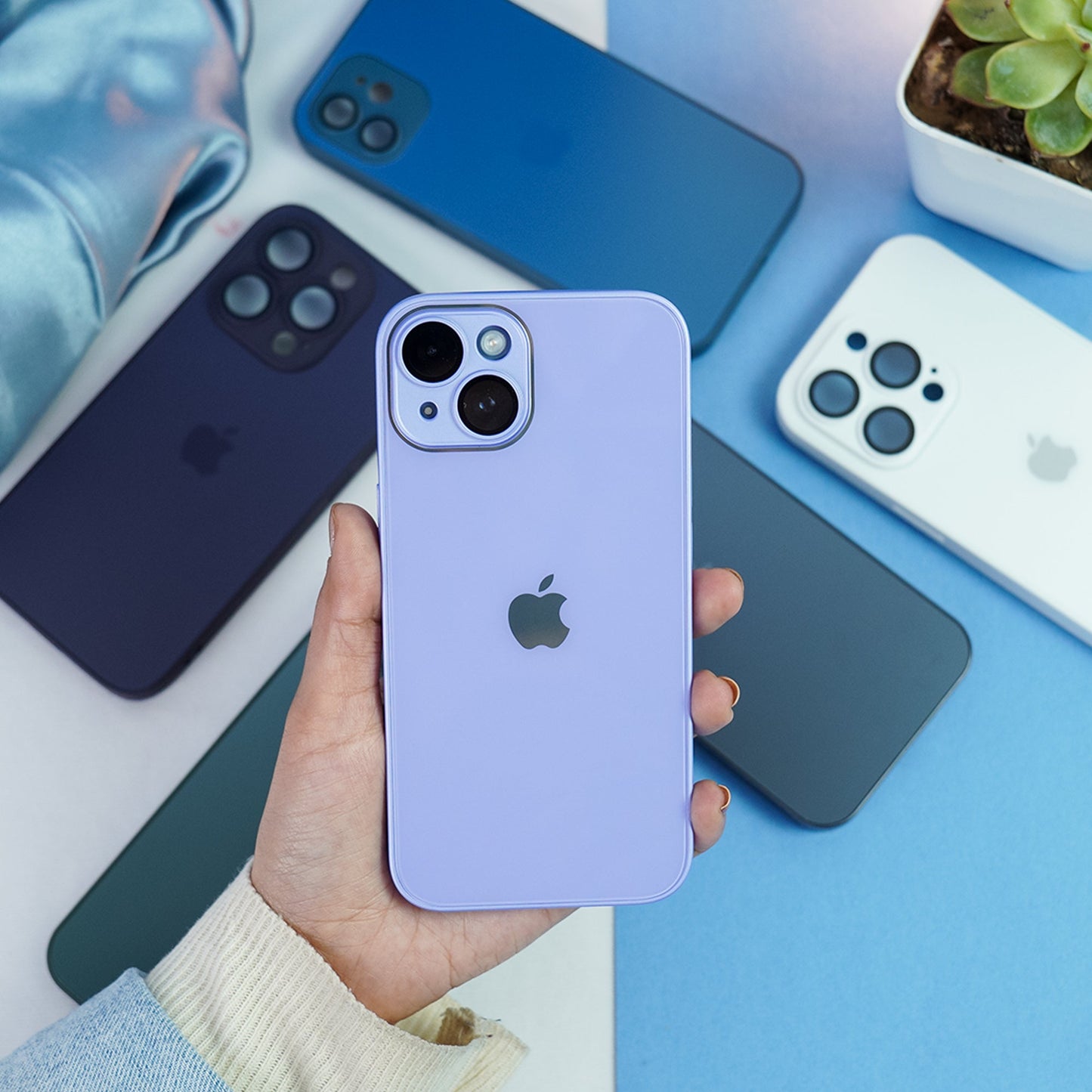 iPhone Series Matte Glass Camera Lens Shell Case