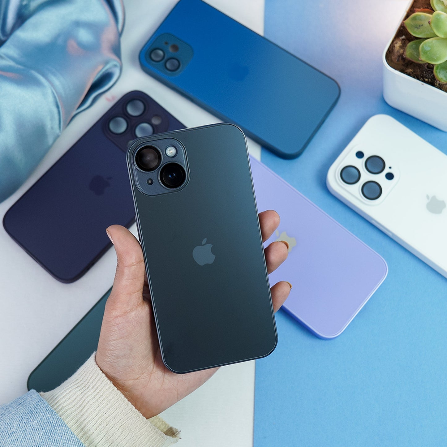 iPhone Series Matte Glass Camera Lens Shell Case