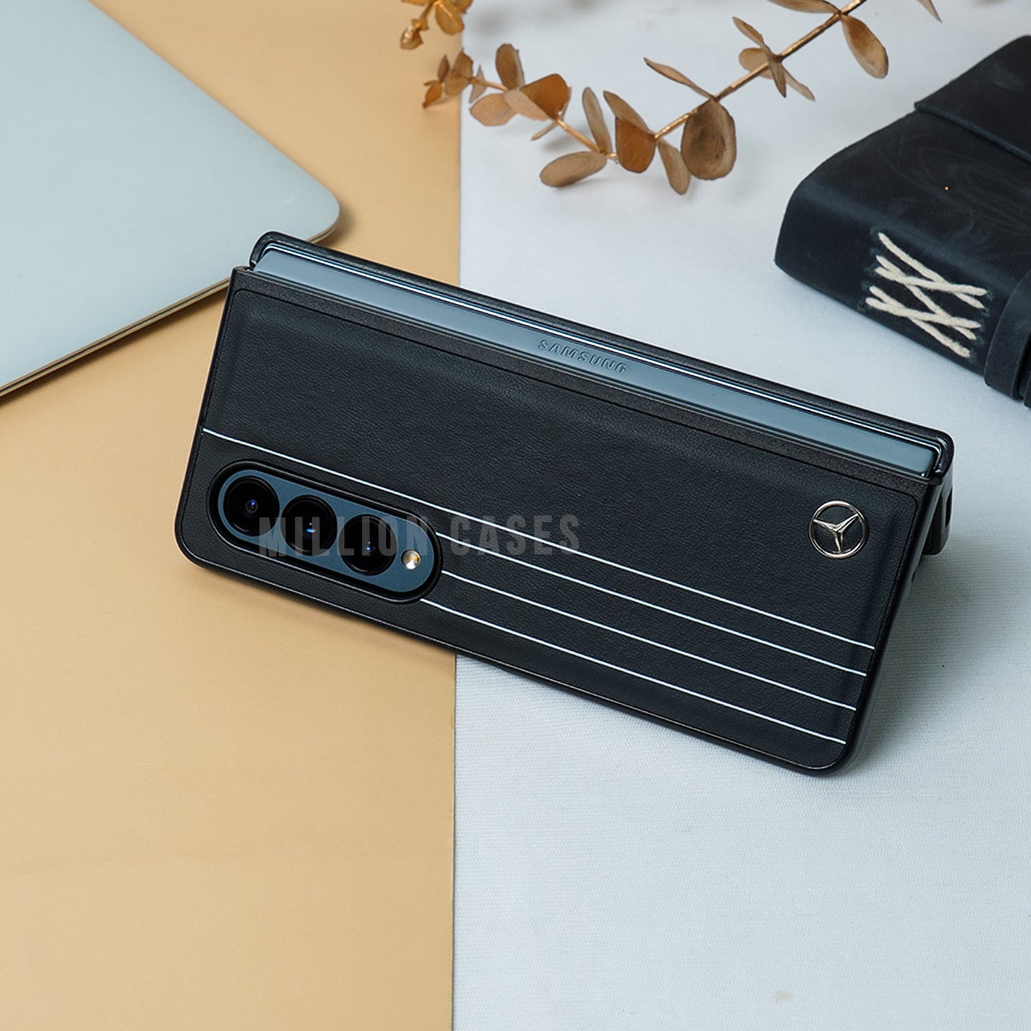 Galaxy Z Fold4 Mercedes Logo Design Case